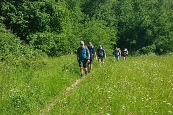 Männer machten "TimeOut" auf dem Rheinsteig