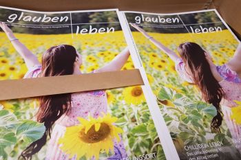 Magazin "glauben+leben" druckfrisch eingetroffen