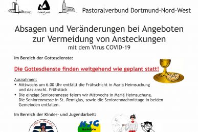 Veranstaltungsabsagen und -änderungen