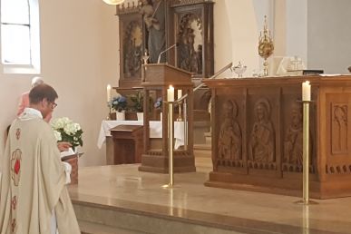 Statt Prozession gab es den Segen in den Kirchen