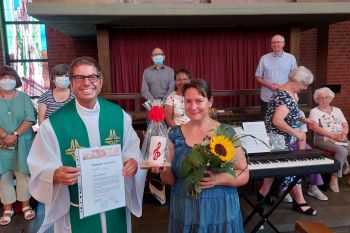 Elisabeth van Haren als Kirchenchorleiterin verabschiedet