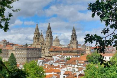 Pilger erreichen Santiago de Compostela